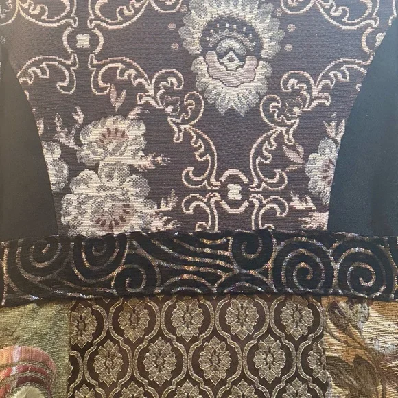 Women's Multicolor Patterned Coat - Picture 4 of 6